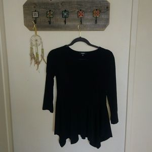Black baby doll top